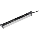 Power strip 19 inches 
with shutter
sockets 9 way