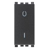 2P 16AX 1-way switch grey