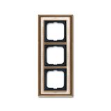 1723-846 Cover Frame Busch-dynasty® antique brass decor ivory white