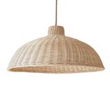 Addu White Rattan Lampshade 580x280mm