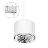 CHLOE AR111 SURFACE MOUNTED GU10 250V IP20 120x85mm WHITE round fixed TRACK