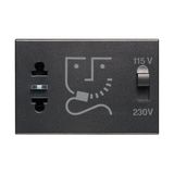 CLASSIA - SHAVER SOCKET BLACK 230V