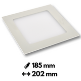 DL190 Downlight Square 15W 1000lm 3000K 110°