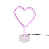 Heart LED table lamp white