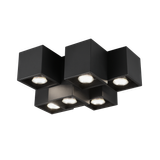 Fernando ceiling lamp 6-pc GU10 matt black