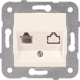 Karre Plus-Arkedia Beige One Gang Data Socket (CAT5)