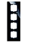 1724-825 Cover Frame carat® glass black