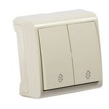 Vera Beige Two Gang Switch-Two Way Switch