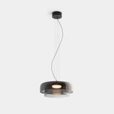 Pendant Levels 2 Bodies Ø420mm + Ø320mm LED 17.2W SW 2700-3000-4000K PHASE CUT Black 1255lm