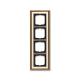 1724-848 Cover Frame Busch-dynasty® antique brass ivory white