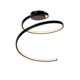 Lucide MAXENCE - Flush ceiling light - Ø 46 cm - LED Dim. - 1x24W 3000K - 3 StepDim - Black