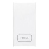 Button 1M PRESS white