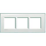 LL - cover plate 2x3P 57mm aquamarine