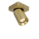 Lucide NIGEL - Ceiling spotlight - LED Dim to warm - GU10 - 1x5W 2200K/3000K - Matt Gold / Brass