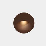 Recessed wall lighting IP66 Bat Round Oval LED 2.2W 2700K Brown 24lm