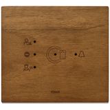 Transponder plate 3M wood Italian walnut