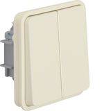 Series switch insert w. rocker 2gang and common input terminal, W.1 po