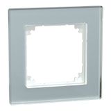 Real glass frame 1-fold crystal white M-Plan