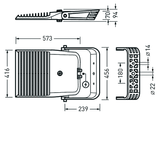 Floodlight / Projectors Lumena Plus 60 CLO (normal) Lens Grey ETDD 197W 26000lm 70 asymmetric wide (AB7L) IP66 IK09 5 SDCM