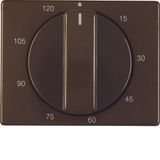 Centre plate for mechanical timer, arsys, brown glossy