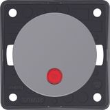 Control push-button, NO contact, red lens, Integro - Design Flow/Pure,