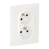 2x2P+E socket with shutters Valena Life - French std - 16 A - 250 V~ - white