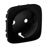 Cover plate Valena Allure - 2P+E socket - German standard - black