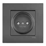 Novella-Trenda Dark Grey (Quick Connection) Child Protected Socket