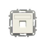 8518.1 BL Cover plate for data outlet 1-gang - Soft White Data connection 1 gang White - Sky Niessen