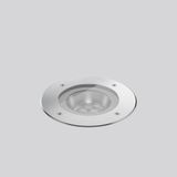 TERRA EDELSTAHL 190, 12 W, 900 lm, 840, silver, on/off In-ground lumin