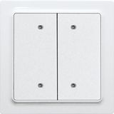 Bus pushbutton in E-Design55, pure white glossy