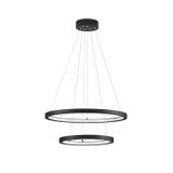 Triac Dimmable Sandy Black Aluminium   & Acrylic  LED 60 Watt 230 Volt  1755Lm 3000K IP20   D1: 60 D2: 40 H: 120 cm Adjustable Height & Rotating