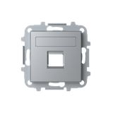 8518.1 PL Cover plate for data outlet 1-gang - Silver Data connection 1 gang Silver - Sky Niessen