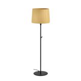 SAMBA BLACK FLOOR LAMP YELLOW RIBBONED LAMPSHADE ø