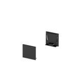 GRAZIA 20 Endcap, 2 pcs., flat Version, black