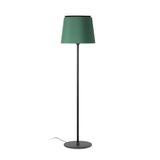 SAVOY BLACK FLOOR LAMP GREEN LAMPSHADE