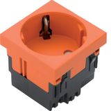 socket outlet 1-g Rastec 33° orange