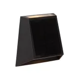 Lucide LUTON - Wall Lamp Indoor/Outdoor - LED Dim. - 1x1W 2850K/3150K - IP54 - Black