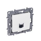 RJ45 socket category 6 FTP white