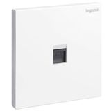 Galion - 1 gang single RJ11 telephone socket outlet - White