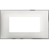 CLASSIA - COVER PLATE 4P WHITE CHROME