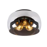 Lucide OLIVIA - Flush ceiling light - Ø 40 cm - 3xE27 - Smoke Grey