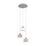 Kaprun pendant 3-pc E14 chrome/multicolor