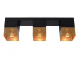 RENATE Ceiling Light  3x E27/40W Black/Gold