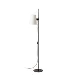 LUPE BLACK FLOOR LAMP BEIGE LAMPSHADE