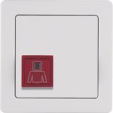 Call button frame, Q.1, p. white velvety