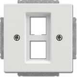 2561-02-884 CoverPlates (partly incl. Insert) future®, Busch-axcent®, carat® studio white matt