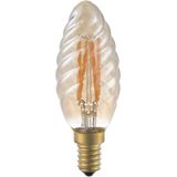 LED E14 Fila Twisted Candle C35x100 230V 250Lm 4W 922 AC Gold Dim