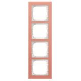 1724-227 Cover Frame Busch-axcent® glass coral
