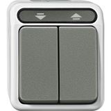 Roller shutter button, 1-pole, light gray, AQUASTAR